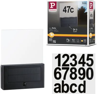 Produktbild von Paulmann Solar LED Hausnummernleuchte Neda