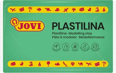 Obrázek produktu pro Jovi PLASTILINA, Modelářská hlína, Světle zelená, Dětský, 15 kusů, Vnitřní, 3 rok/roky