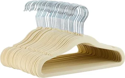 Image de A. Cintres basiques pour vêtements d'enfants, en velours, antidérapants, pour bébés et enfants
