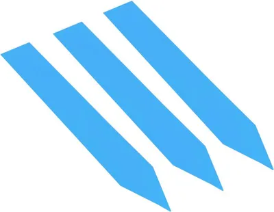 Produktbild von CombiCraft PVC Stecketiketten 120 x 20 mm Blau - Verpackt pro 100 Stück