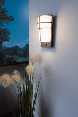 Produktbild von LED Sensor Außenwandleuchte 2x2,5W 360 lm 3000 K warmweiß H 300 mm Breganzo anthrazit/weiß