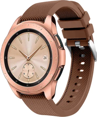 Produktbild von Strap-it Samsung Galaxy Watch 42mm Armband Silikon (KaffeeBraun)