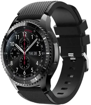 Produktbild von Strap-it Samsung Gear S3 Classic / Frontier Armband Silikon (Schwarz)