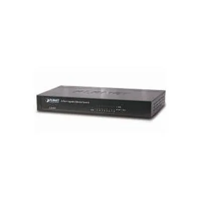 Obrázek produktu pro PLANET GSD-805, Nespravované, Gigabit Ethernet (10/100/1000), Plně duplexní režim, Instalace do racku, Montovatelné na zeď
