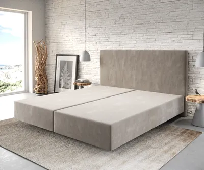 Produktbild von DELIFE Boxspringgestell Dream-Well 180x200 cm Mikrofaser Beige