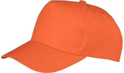 Produktbild von Result Headwear RC084X | Boston 5-Panel Cap / Kappe / Mütze / Hut - Farbe: Orange - Größe: One Size