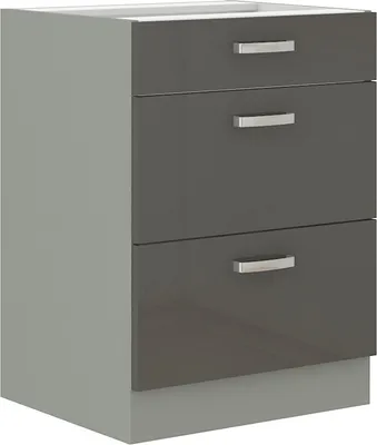 Image de Armoire à tiroirs ULLERIKE – largeur 60 cm, gris