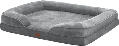 Zdjęcie produktu dla Legowisko dla psa Sheena 26593, ortopedyczne, zmywalne i antypoślizgowe, puszyste, XL, szare, 105 x 82 x 17 cm