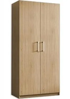 Produktbild von Masseno Drehtürenschrank HELVIA 75/192,5/54 cm 2-türig Schlafzimmer Schrank Kleiderschrank Sonoma Eiche