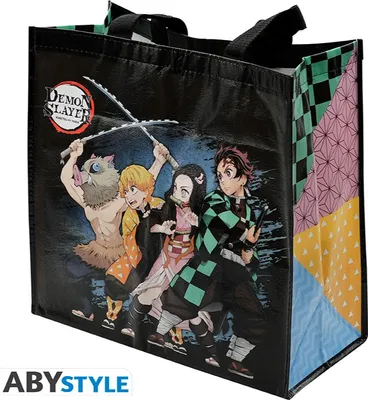 Obrázok produktu pre ABstyle ABYBAG535, Plátená taška, Viacfarebný, Polypropylén (PP), Obrázok, Demon Slayer, 400 mm