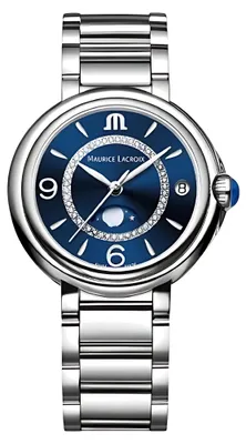 Produktbild von Maurice Lacroix FIABA Moonphase 32 mm Blau Diamanten FA1084-SS002-420-1
