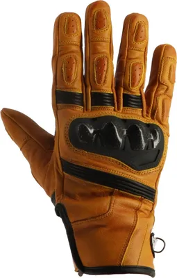 Produktbild von Helstons Sport perforierte Motorrad Handschuhe, schwarz/gold, 12