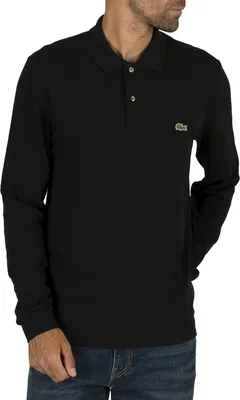 Produktbild von Lacoste Herren Langärmliges Poloshirt, Schwarz XL