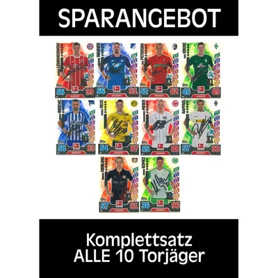Produktbild von Match Attax 2017/18 alle 10 Torjäger 2018 komplett