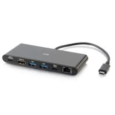 Produktbild von C2G USB-C Docking Station with 4K HDMI, Ethernet, USB and Power Delivery - Dockingstation - USB-C / Thunderbolt 3 - HDMI - 1GbE