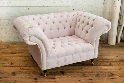 Produktbild von Chesterfield Sessel Fernseh Couch 1 Sitzer Sofa Stoff Couchen Polster Neu Textil