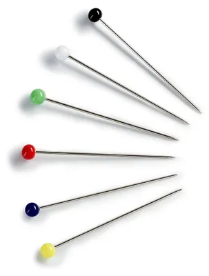 Produktbild von Glaskopfnadeln ST 0,60 x 30 mm bunt