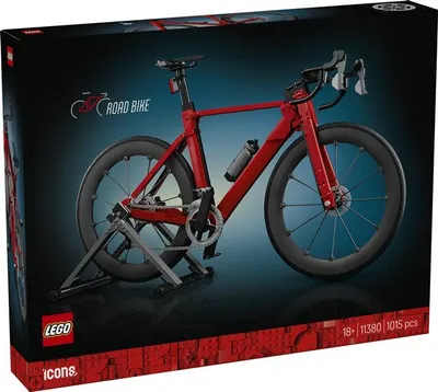 Produktbild von LEGO Icons Rennrad - Modellbau für Erwachsene - inkl. Gummireifen, Schaltwerk und Hinterradständer als Schreibtisch Deko - Geschenkidee für Radsportfans - 11380