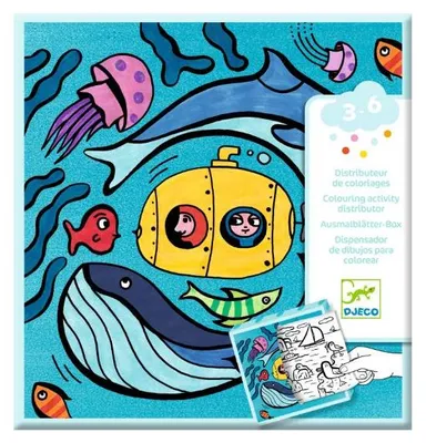 Obrázek produktu pro DJECO – Omalovánky s hrami – Oceán – 00051
