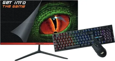 Zdjęcie produktu dla KeepOut XGM22KITV2, 54,6 cm (21.5"), 1920 x 1080 px, Full HD, LED, 4 ms, Czarny, Czerwony