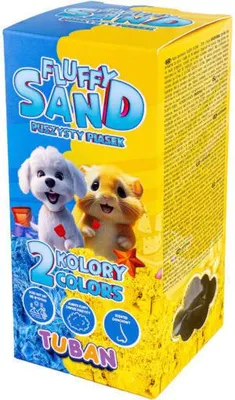Image de TUBAN Fluffy Sand bleu et jaune 2x70g TU3790