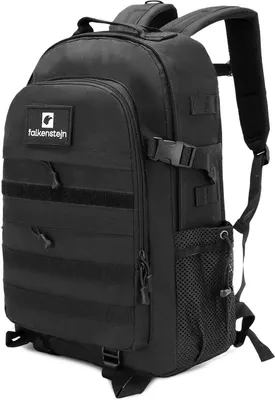 Produktbild von FALKENSTEJN Rucksack für Freizeit Outdooraktivitäten Schule Arbeit Multifunktionsrucksack (schwarz, 35L/40L)