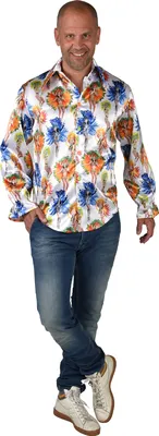 Produktbild von M220254-M bunt Herren Rio Girls Hemd Bluse Salsa Samba Kostüm Brasilien Gr.M=52