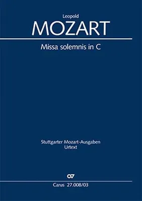 Produktbild von Missa solemnis in C (Klavierauszug)