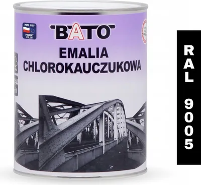 Zdjęcie produktu dla Emalia Chlorokauczukowa Czarna Ral 9005 0,8L