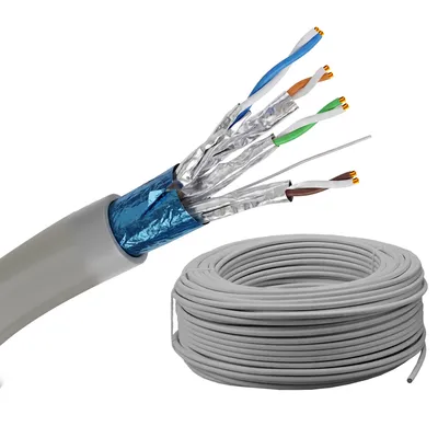 Productafbeelding van Extralink CAT7 S/FTP Netwerkkabel 50 m Koper, 10 Gb/s, Ethernetkabel