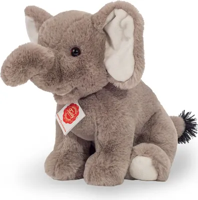 Obrázek produktu pro Teddy Hermann slon sedící, plyšové zvíře, plyšová hračka, divoké zvíře, plyš, šedá, 25 cm, 907435