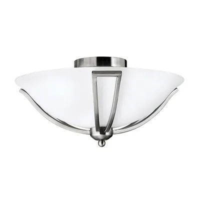 Produktbild von Elstead Bolla Deckenleuchte E27 2-fach 20cm Nickel gebürstet