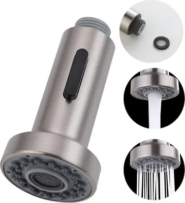 Produktbild von Brausekopf Küchenarmatur, 1 Stück, Ersatzdüse, Mit Filter Für Langlebigkeit, Zwei-Wassermodus, Für Auslaufschlauch