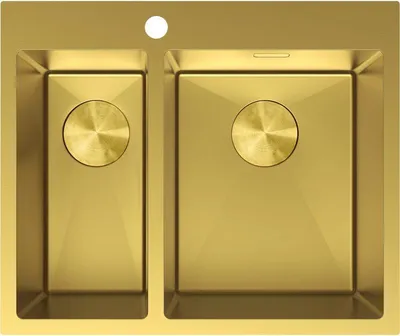 Produktbild von Mexen Flexo Edelstahlspüle 1,5-becken 610 x 510 mm, golden - 6446611500-55