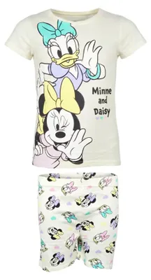 Produktbild von Disney Minnie Maus Daisy Kinder Schlafanzug Pyjama Gr. 104-134 100% Baumwolle - Gelb, 122