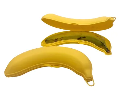 Produktbild von Bananendose - 2er Set - Bananenbox Bananentransport - 2 er Set - Kunststoff 100% BPA frei