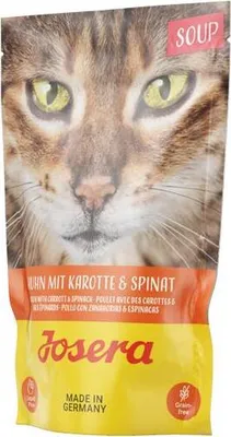 Produktbild von Josera Soup Huhn mit Karotte & Spinat 70 g, Adult, jede Rasse, Karotte, Huhn, Spinat, 70 g, Getreidefrei