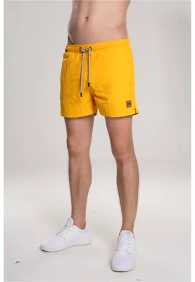 Zdjęcie produktu dla Męskie szorty kąpielowe Urban Classics Block Swim Shorts w kolorze chromowo-żółtym – rozmiar XXL