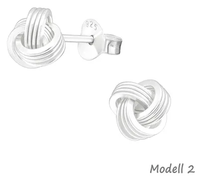 Produktbild von Ohrstecker Knoten: Ohrringe Silber 925 Modell 2
