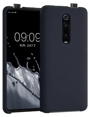 Zdjęcie produktu dla Etui kwmobile na telefon Xiaomi Mi 9T (Pro) / Redmi K20 (Pro) – silikonowe etui – obsługa ładowania bezprzewodowego – etui ochronne w kolorze jagodowo-niebieskim