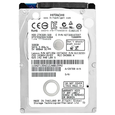 Image de Hitachi HTS723232A7A364 320GB 16MB Cache 7200Rpm Sata II 2,5