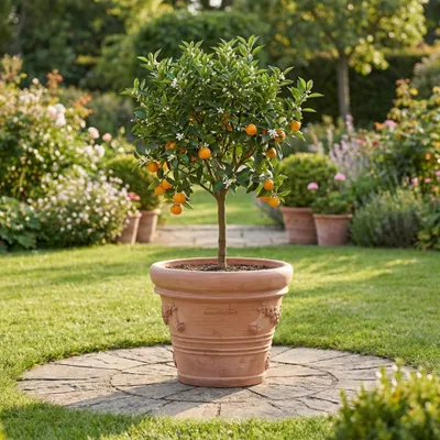 Produktbild von Teramico "Festonato" Terracotta Topf 40 cm