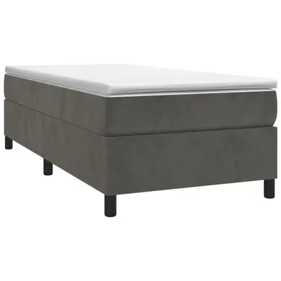 Produktbild von vidaXL Boxspringbettgestell Dunkelgrau 80x200 cm Samt