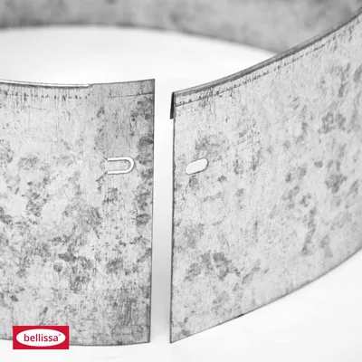 bellissa Rasenkante Kreis Ø 40 cm H 13 cm Beetumrandung Beeteinfassung Baumschutz Metall verzinkt