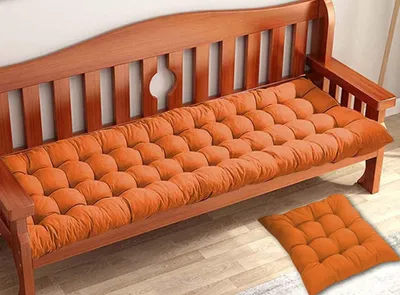 Zdjęcie produktu dla Gruba poduszka do ławki ogrodowej, 170x55 cm, do użytku wewnątrz i na zewnątrz