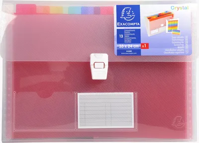 Produktbild von Exacompta 55298E, Gemischte Farben, Polypropylen (PP), 400 Blätter, A4, 330 mm, 250 mm