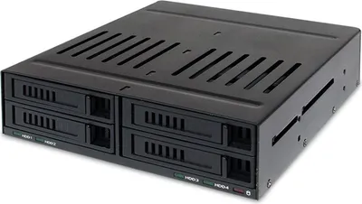 Immagine prodotto di Inter-Tech Wechselrahmen 4x2,5" X-3531  für 1x5,25"Einschub