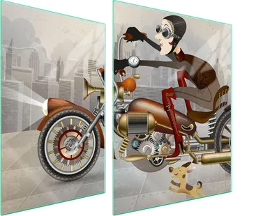Produktbild von Glasschutzplatte Für Herd 70X52 Motorrad