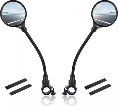 Produktbild von Fahrradspiegel 360° drehbar HD Rückspiegel Konvexspiegel Lenker Fahrradspiegel