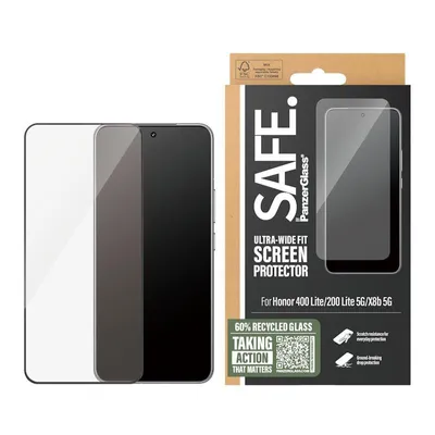 Immagine prodotto di Protezione per schermo PanzerGlass SAFE. per Honor 400 Lite 5G | Copertura ampia, compatibile con Honor, Honor - 400 Lite 5G, Applicazione a secco, Resistente ai graffi, Resistente agli urti, Trasparente, confezione da 1 pezzo